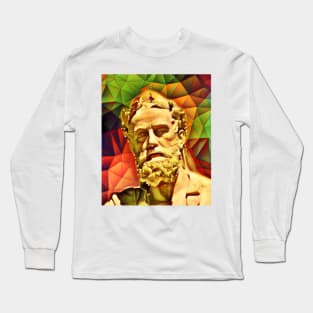 Xenophon Snow Portrait | Xenophon Artwork 15 Long Sleeve T-Shirt